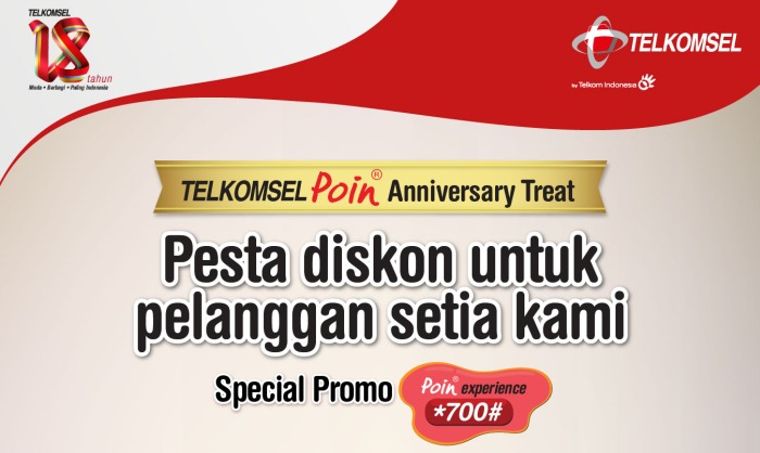 telkomsel poin 18 tahun