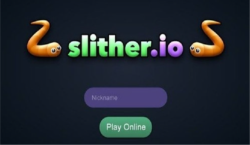 Tampilan Game Slither.io
