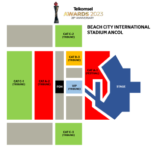 Seat Plan Telkomsel Awards 2023