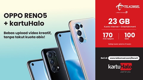 Bundling Oppo Reno5 Telkomsel